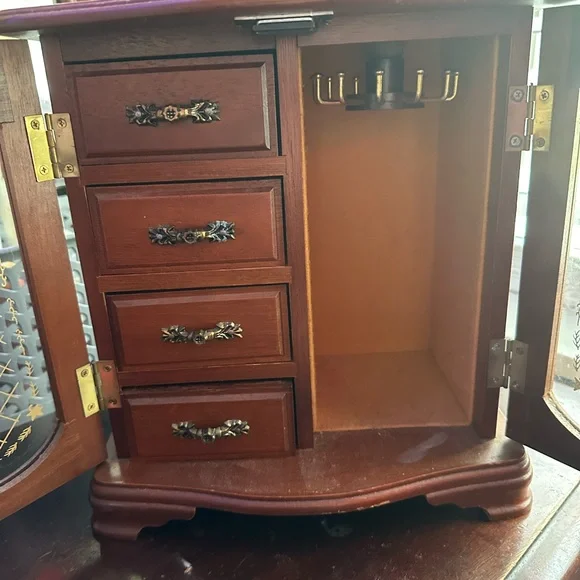 Antique jewelry wardrobe Jewelry Organizers